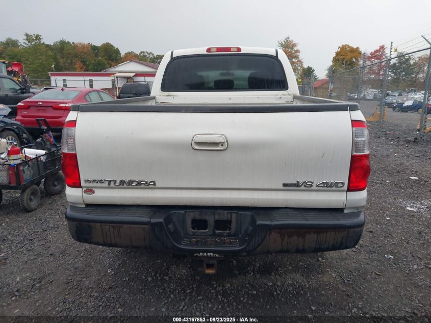 2005 Toyota Tundra Double Cab Limited VIN: 5TBDT48145S489982 Lot: 43167853
