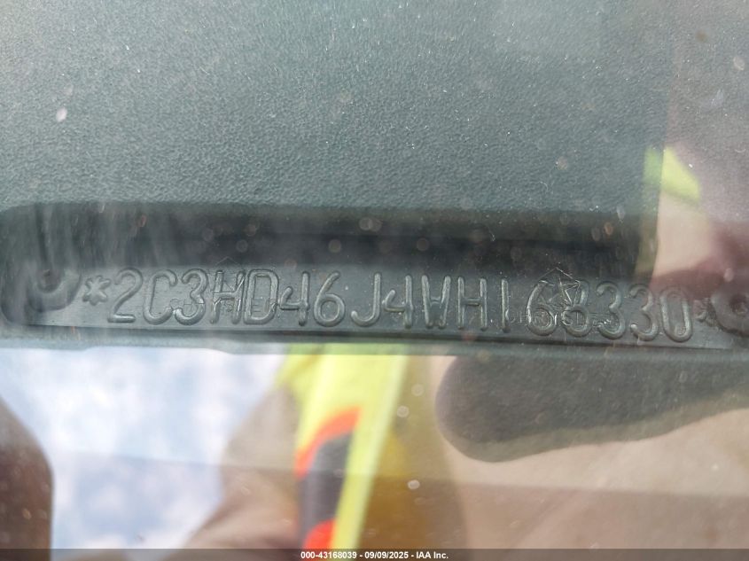 1998 Chrysler Concorde Lx VIN: 2C3HD46J4WH168330 Lot: 43168039