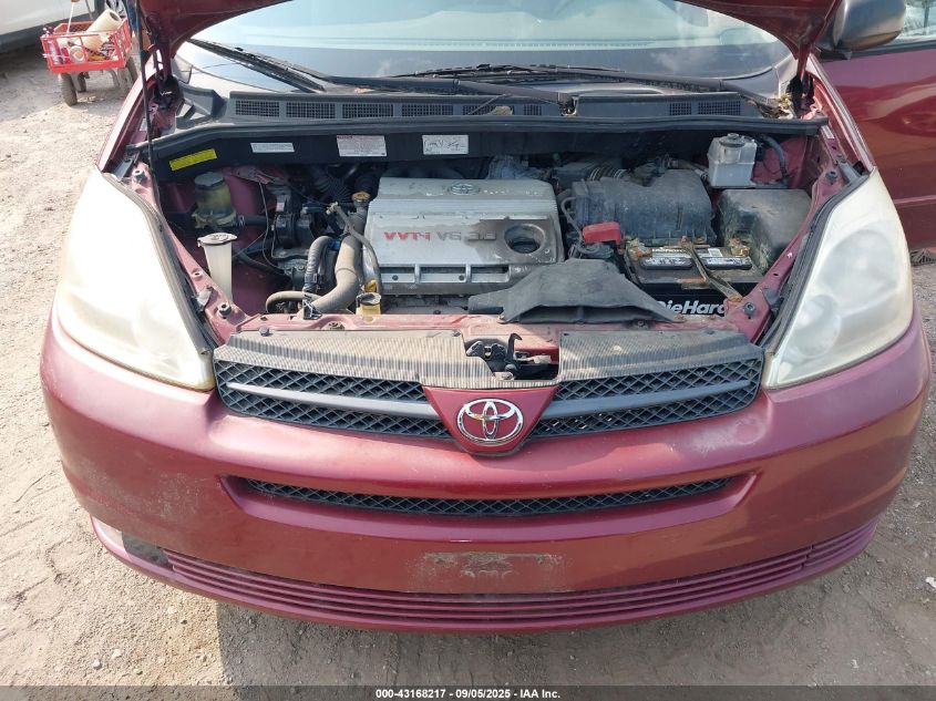 2004 Toyota Sienna Le VIN: 5TDBA23C54S019752 Lot: 43168217