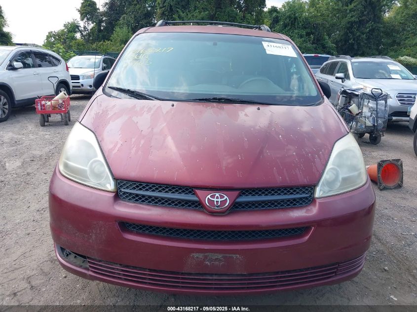 2004 Toyota Sienna Le VIN: 5TDBA23C54S019752 Lot: 43168217