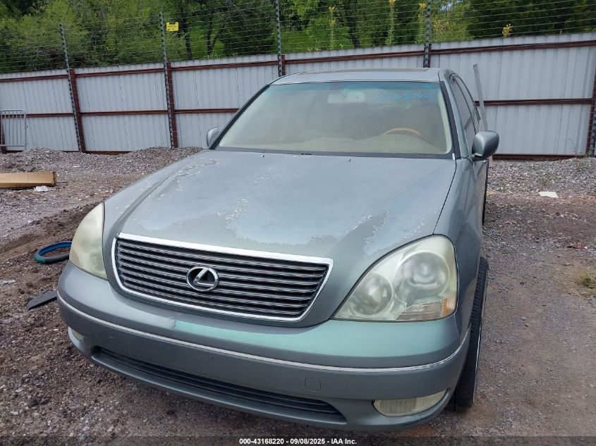2001 Lexus Ls 430 VIN: JTHBN30F310024857 Lot: 43168220