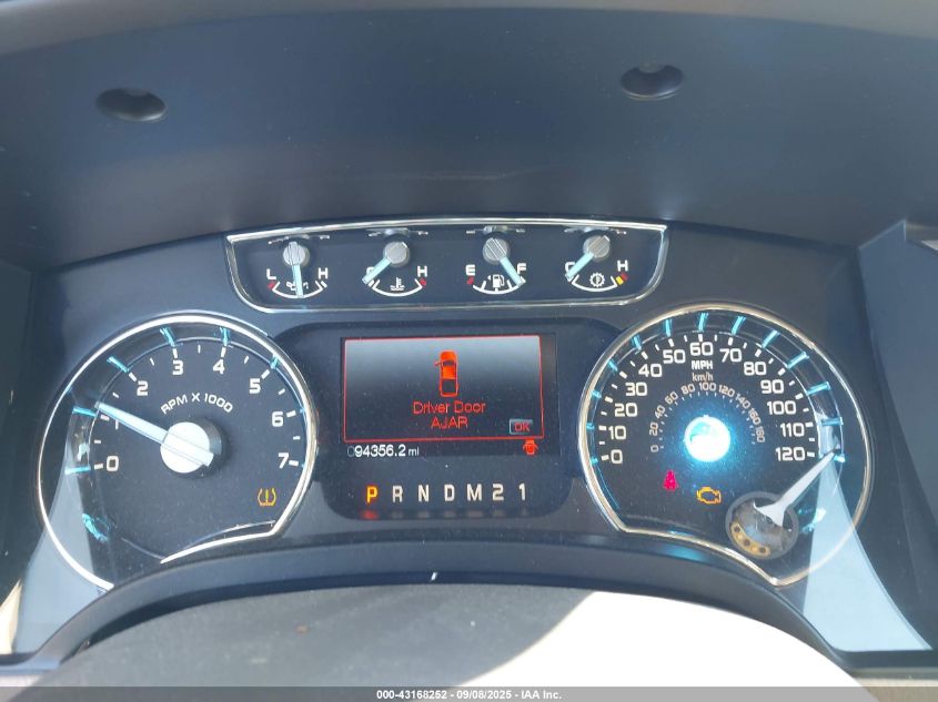 2011 Ford F150 Lariat VIN: 1FTFW1EF8BFC46869 Lot: 43168252