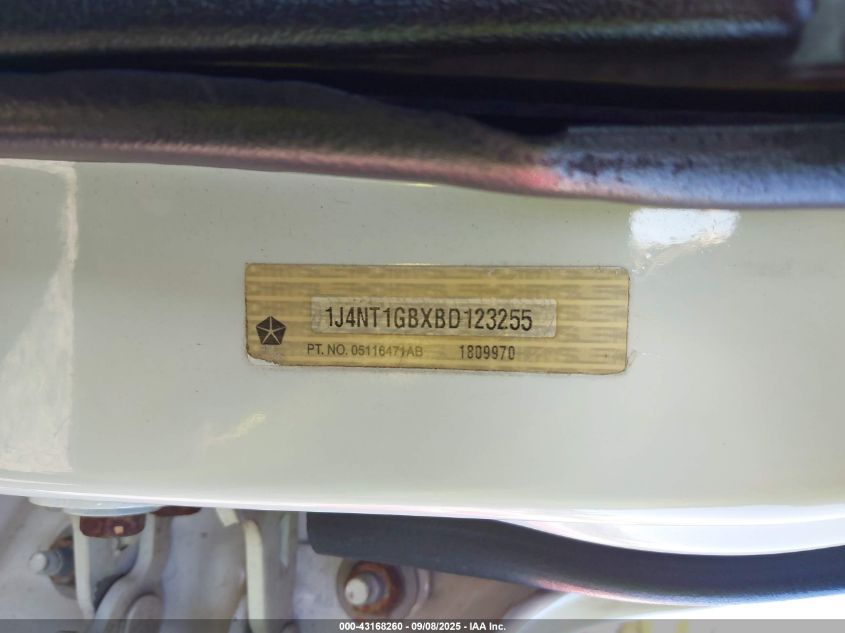 2011 Jeep Patriot Sport VIN: 1J4NT1GBXBD123255 Lot: 43168260