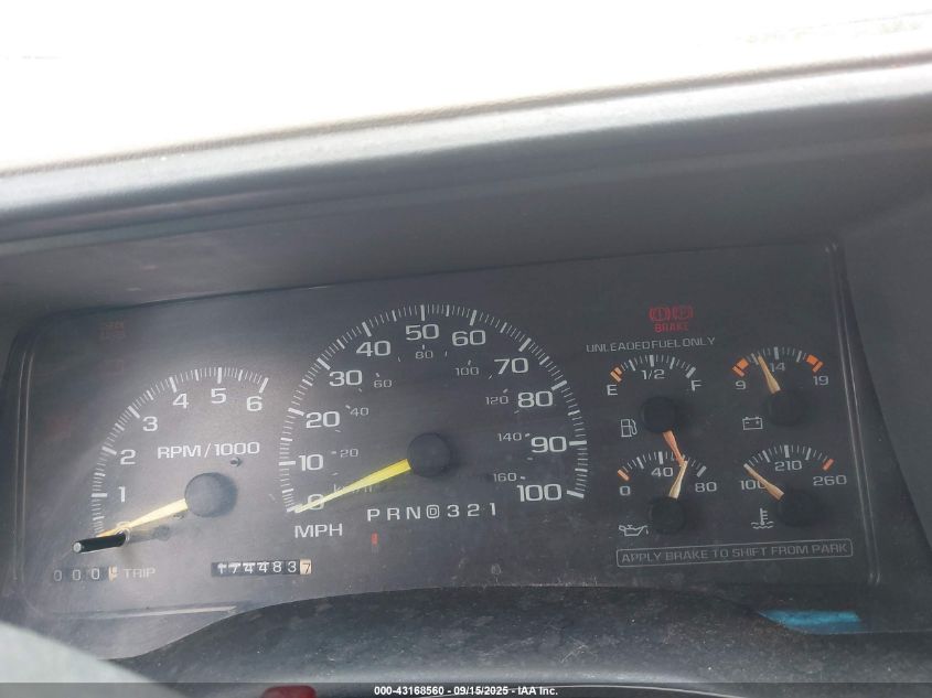 1997 Chevrolet Tahoe Ls VIN: 1GNEK13R5VJ356825 Lot: 43168560