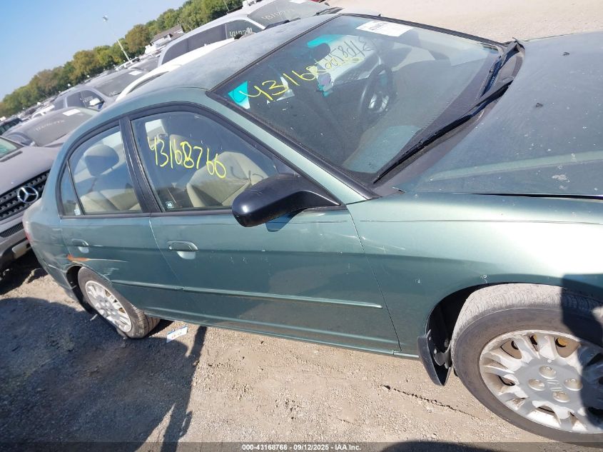 2004 Honda Civic Lx VIN: 2HGES16554H591146 Lot: 43168766