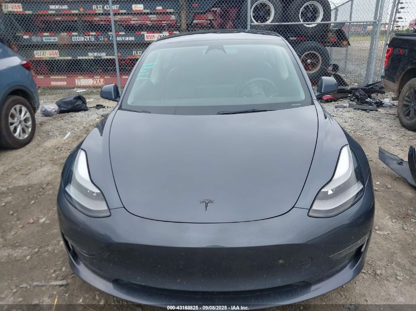 2022 Tesla Model 3 Long Range Dual Motor All-Wheel Drive VIN: 5YJ3E1EB7NF278434 Lot: 43168825