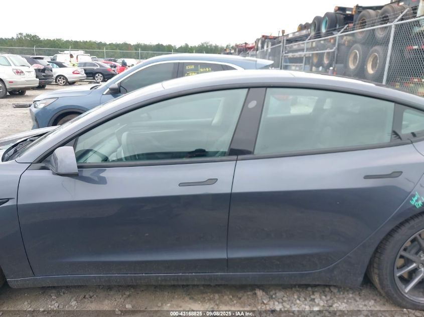 2022 Tesla Model 3 Long Range Dual Motor All-Wheel Drive VIN: 5YJ3E1EB7NF278434 Lot: 43168825