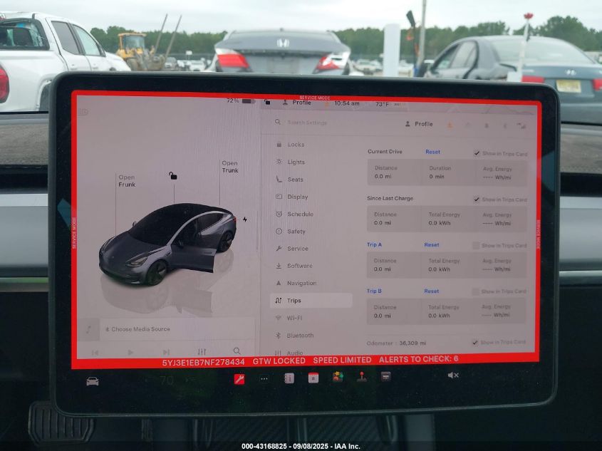 2022 Tesla Model 3 Long Range Dual Motor All-Wheel Drive VIN: 5YJ3E1EB7NF278434 Lot: 43168825