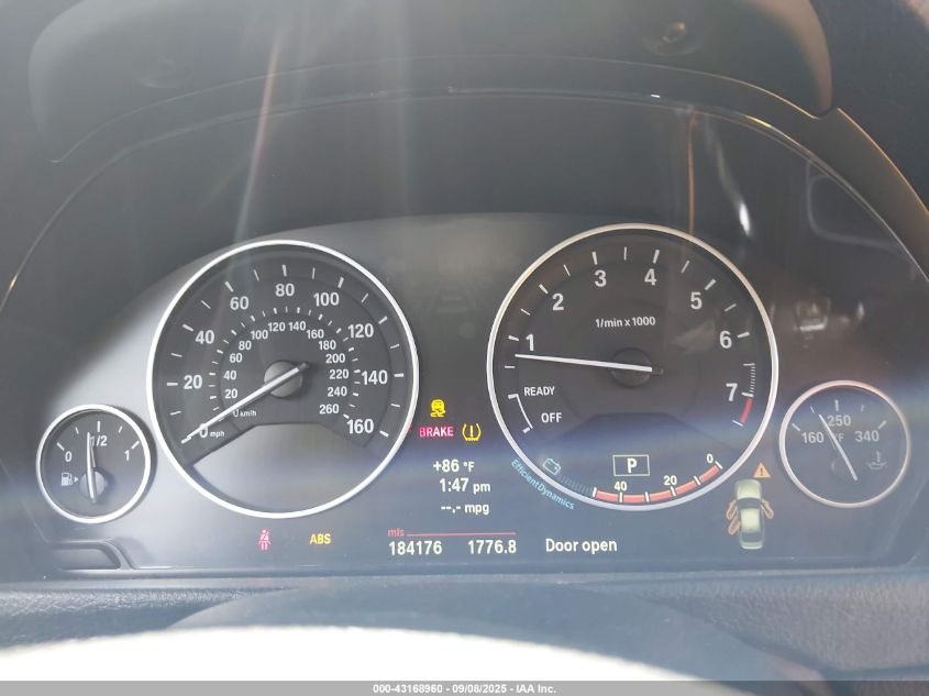 2012 BMW 335I VIN: WBA3A9C5XCF474848 Lot: 43168960