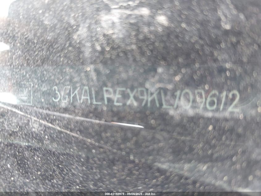 2019 GMC Terrain Slt VIN: 3GKALPEX9KL109612 Lot: 43168975