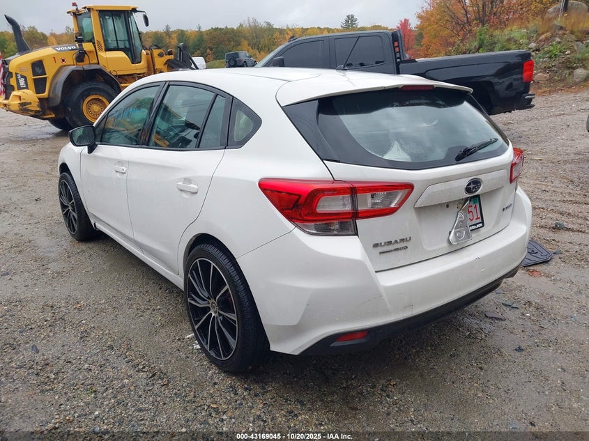 Vin: 4s3gtaa65j3714527, lot: 43663450, subaru impreza 2.0i 20183