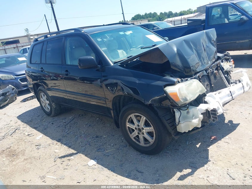 2006 Toyota Highlander V6 black other gasoline JTEDP21A760094382 photo #1