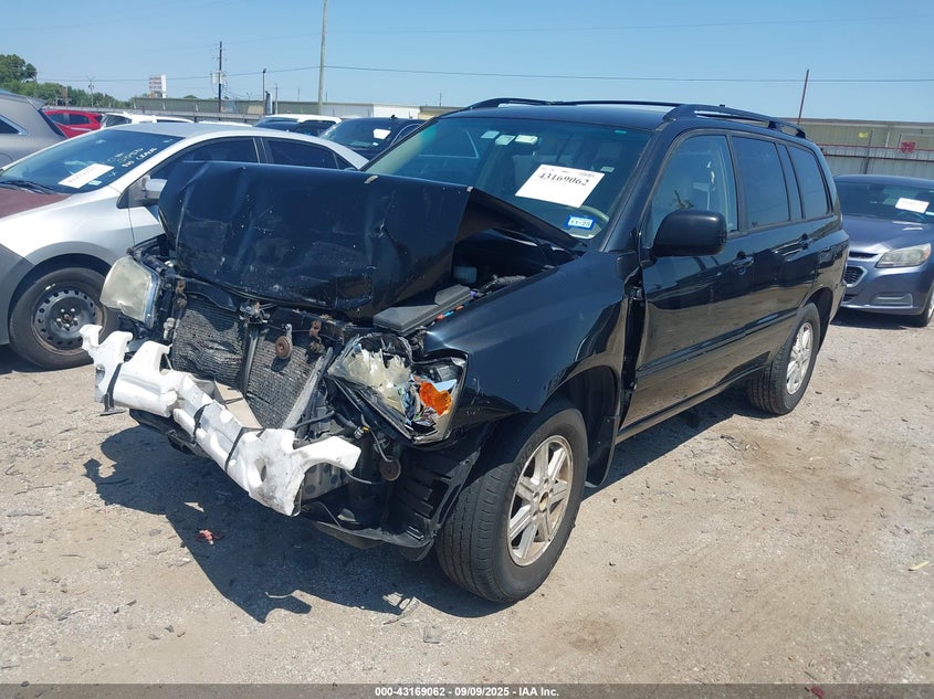 2006 Toyota Highlander V6 black other gasoline JTEDP21A760094382 photo #3