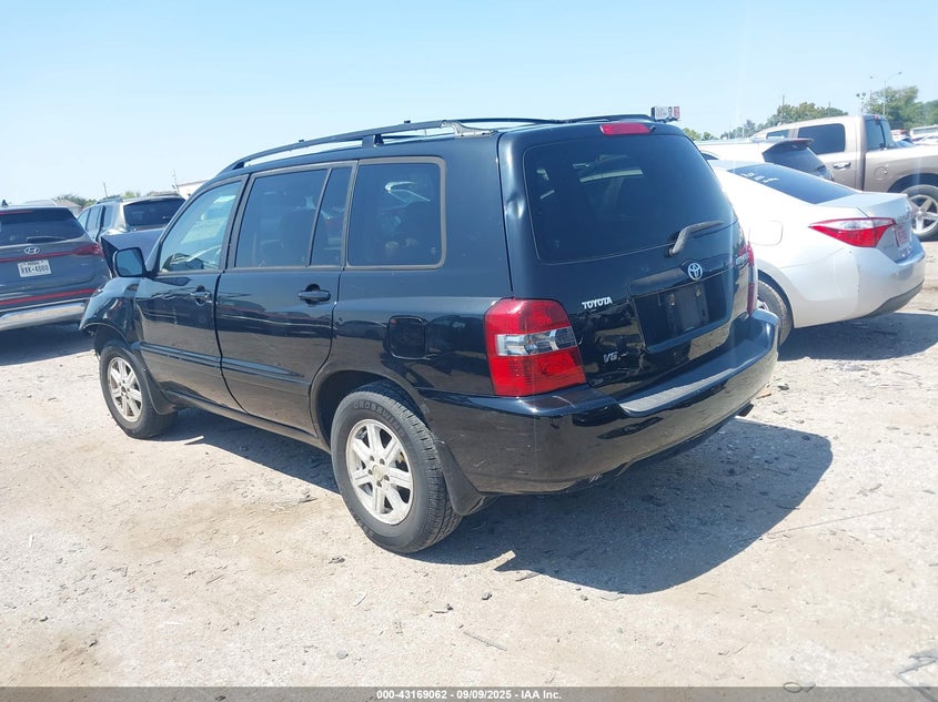 2006 Toyota Highlander V6 black other gasoline JTEDP21A760094382 photo #4