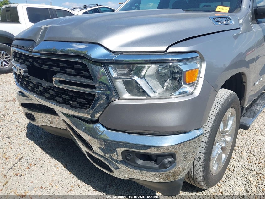 2022 Ram 1500 Big Horn 4X4 5'7 Box VIN: 1C6SRFFT4NN259417 Lot: 43169092