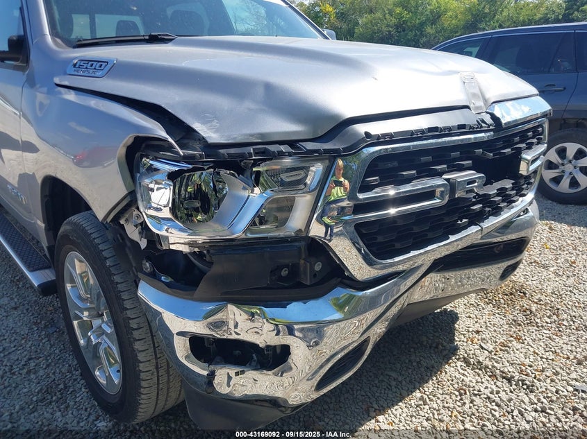 2022 Ram 1500 Big Horn 4X4 5'7 Box VIN: 1C6SRFFT4NN259417 Lot: 43169092