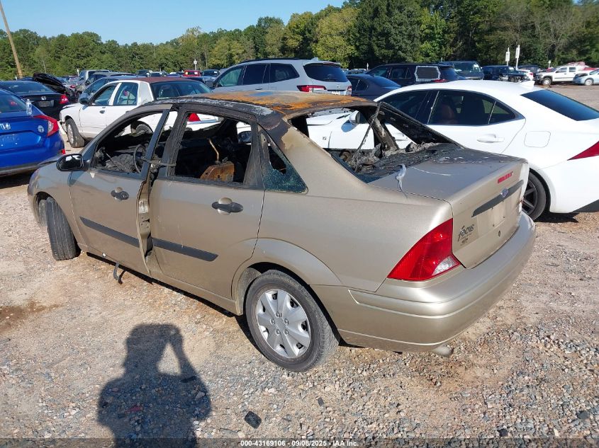 2002 Ford Focus Lx beige sedan gasoline 1FAFP33P12W344071 photo #4