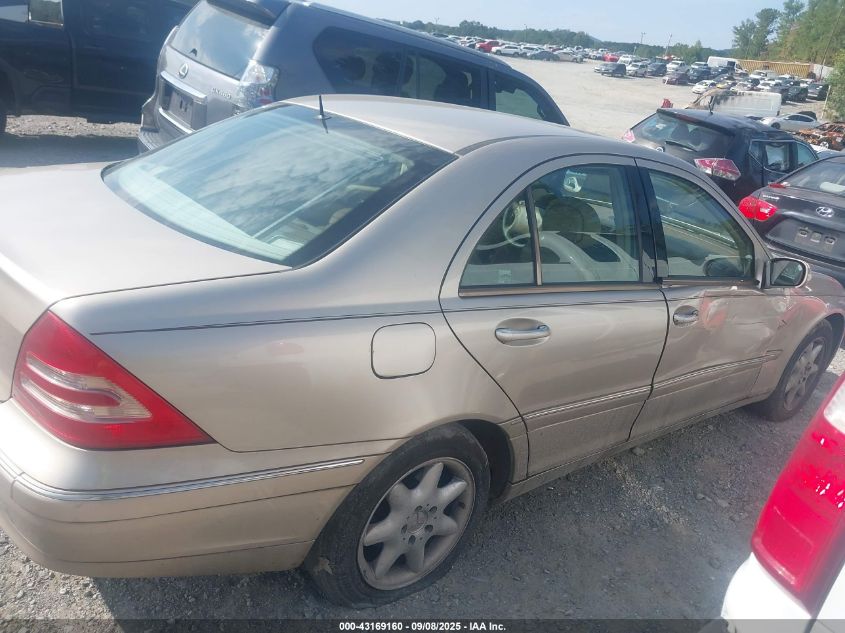 2001 Mercedes-Benz C 320 VIN: WDBRF64J91F092556 Lot: 43169160