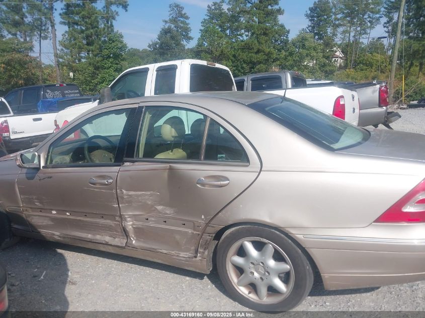 2001 Mercedes-Benz C 320 VIN: WDBRF64J91F092556 Lot: 43169160