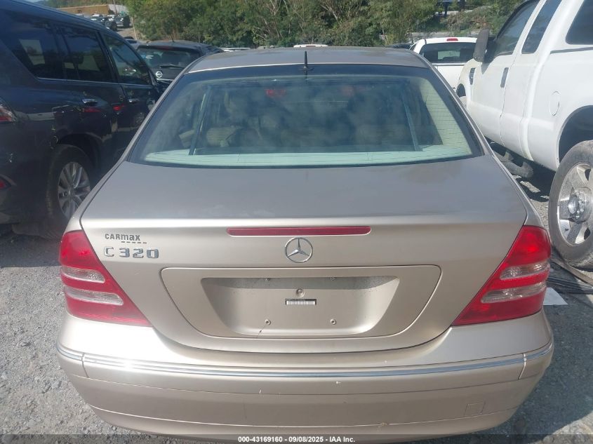 2001 Mercedes-Benz C 320 VIN: WDBRF64J91F092556 Lot: 43169160