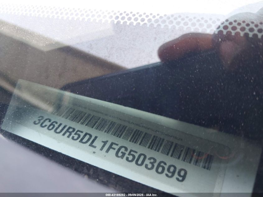 2015 Ram 2500 Lone Star VIN: 3C6UR5DL1FG503699 Lot: 43169282