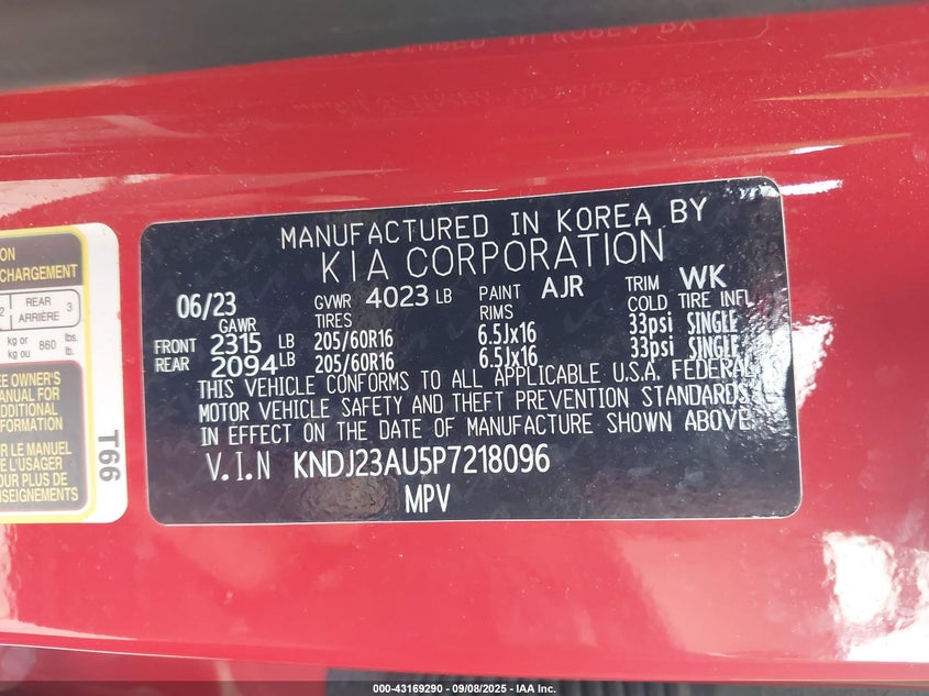 2023 KIA SOUL LX - KNDJ23AU5P7218096