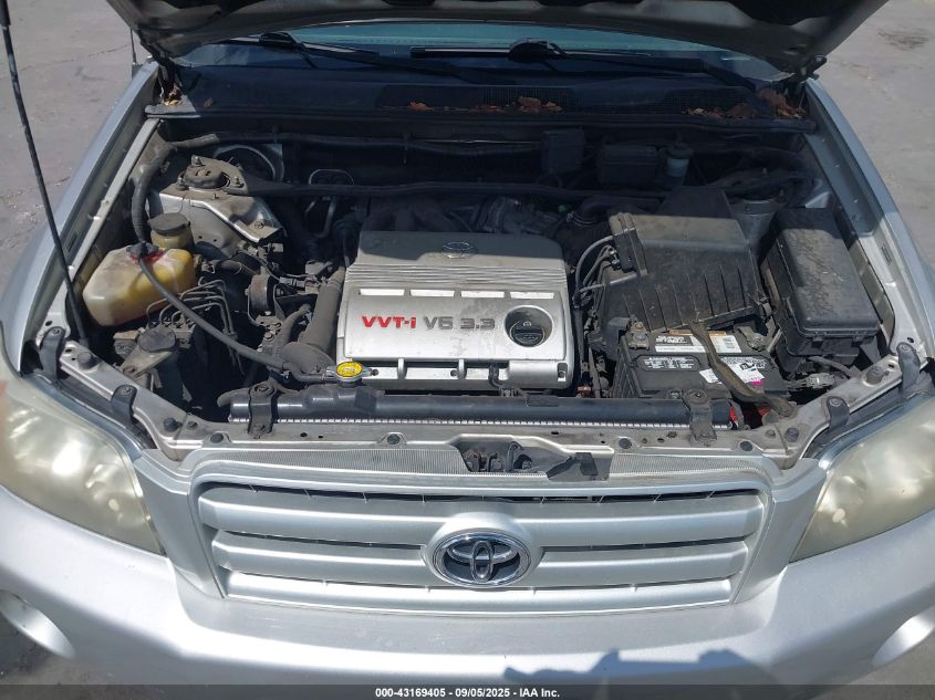 2005 Toyota Highlander V6 VIN: JTEEP21AX50091561 Lot: 43169405