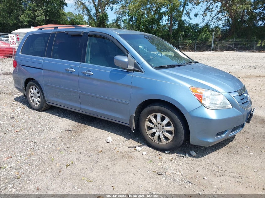 2010 Honda Odyssey Ex-L blue van gasoline 5FNRL3H73AB033563 photo #1