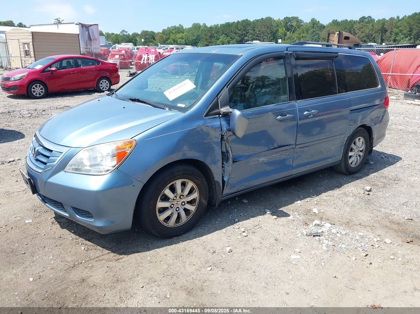 2010 Honda Odyssey Ex-L blue van gasoline 5FNRL3H73AB033563 photo #3