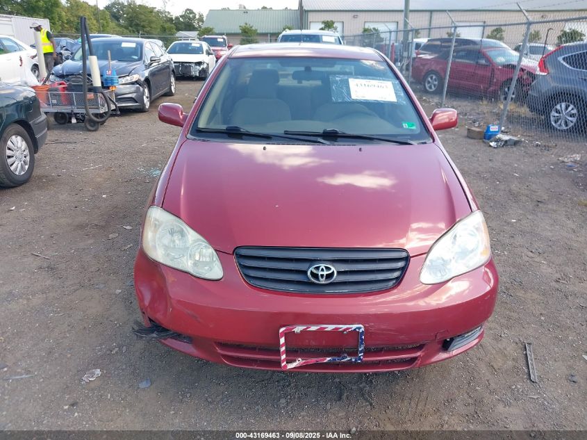 2003 Toyota Corolla Le VIN: 2T1BR32E13C069945 Lot: 43169463