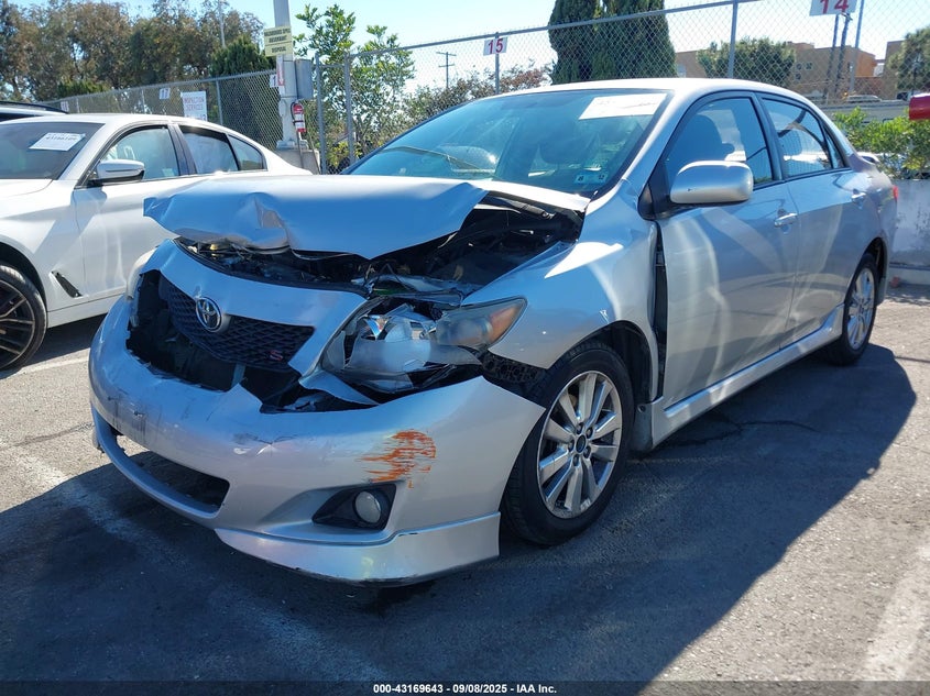 2010 Toyota Corolla S silver sedan gasoline 2T1BU4EEXAC502059 photo #3