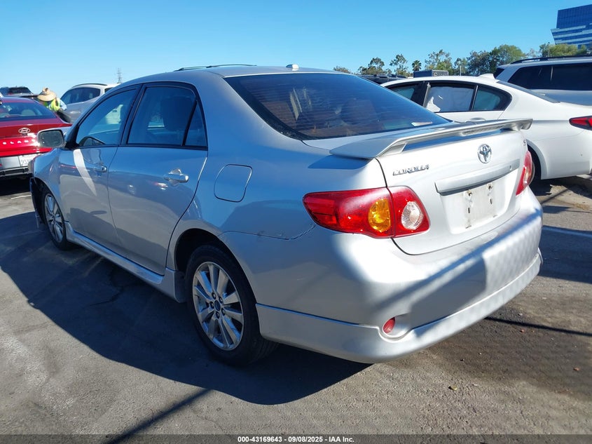2010 Toyota Corolla S silver sedan gasoline 2T1BU4EEXAC502059 photo #4