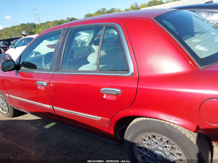 2001 Mercury Grand Marquis Gs VIN: 2MEFM74W91X636889 Lot: 43169661