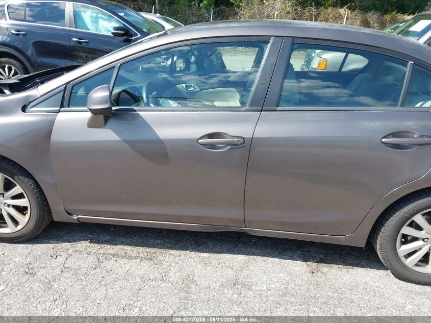 2012 Honda Civic Ex VIN: 2HGFB2F86CH610659 Lot: 43170206