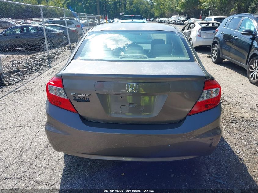2012 Honda Civic Ex VIN: 2HGFB2F86CH610659 Lot: 43170206