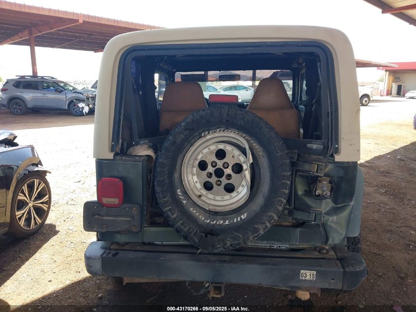 1997 Jeep Wrangler Sport VIN: 1J4FY19S7VP486585 Lot: 43170266