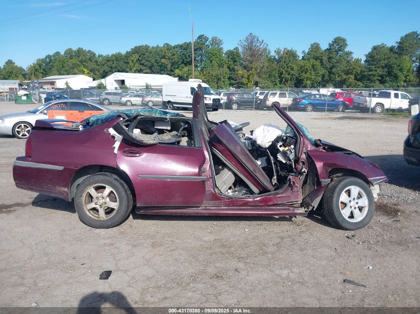 2003 Chevrolet Impala Ls VIN: 2G1WH52K139180123 Lot: 43170380