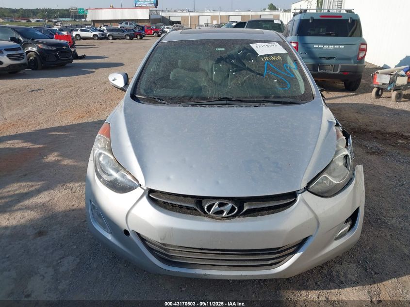 2013 Hyundai Elantra Limited VIN: 5NPDH4AE1DH238783 Lot: 43170503