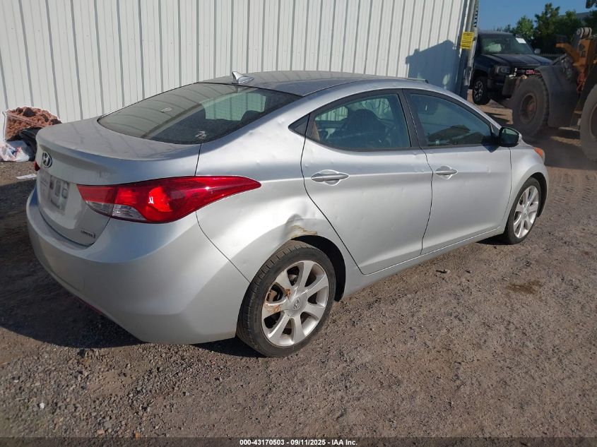 2013 Hyundai Elantra Limited VIN: 5NPDH4AE1DH238783 Lot: 43170503