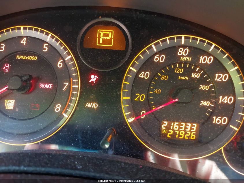 2006 Infiniti G35X VIN: JNKCV51F36M604592 Lot: 43170579