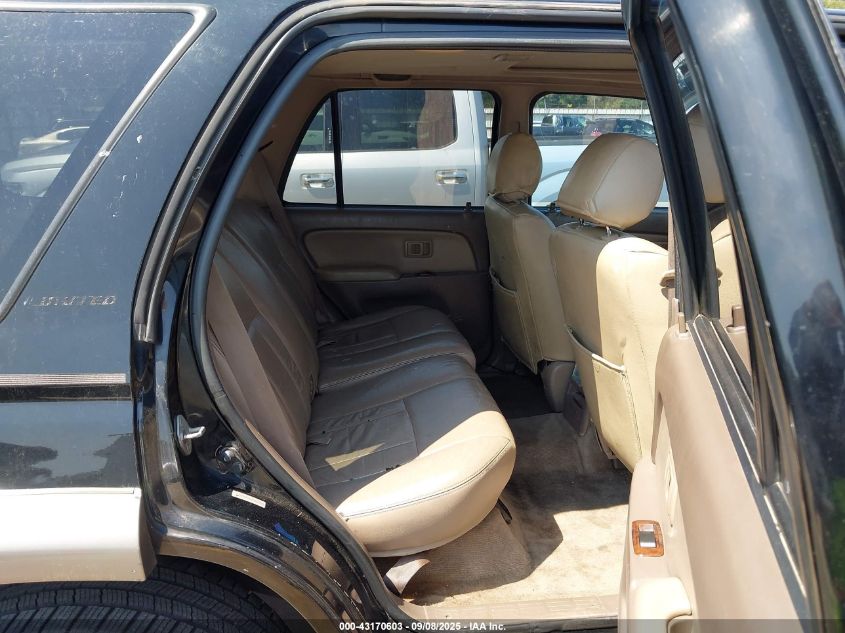 2000 Toyota 4Runner Limited V6 VIN: JT3GN87R8Y0177950 Lot: 43170603