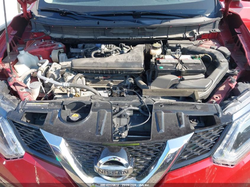 2016 Nissan Rogue Sv VIN: KNMAT2MT4GP656067 Lot: 43170610
