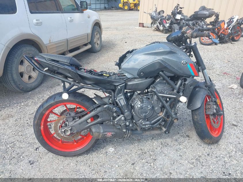 2021 Yamaha Mt07 VIN: JYARM32E4MA000374 Lot: 43170647