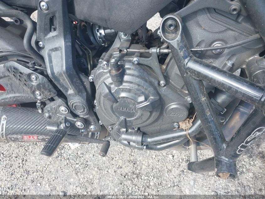 2021 Yamaha Mt07 VIN: JYARM32E4MA000374 Lot: 43170647