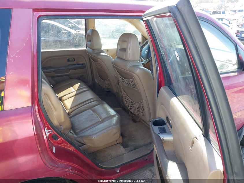 2005 Honda Pilot Ex-L VIN: 5FNYF18585B059927 Lot: 43170706