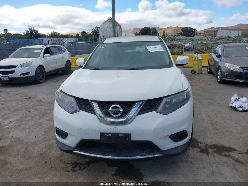2016 Nissan Rogue S VIN: KNMAT2MV3GP632389 Lot: 43170790