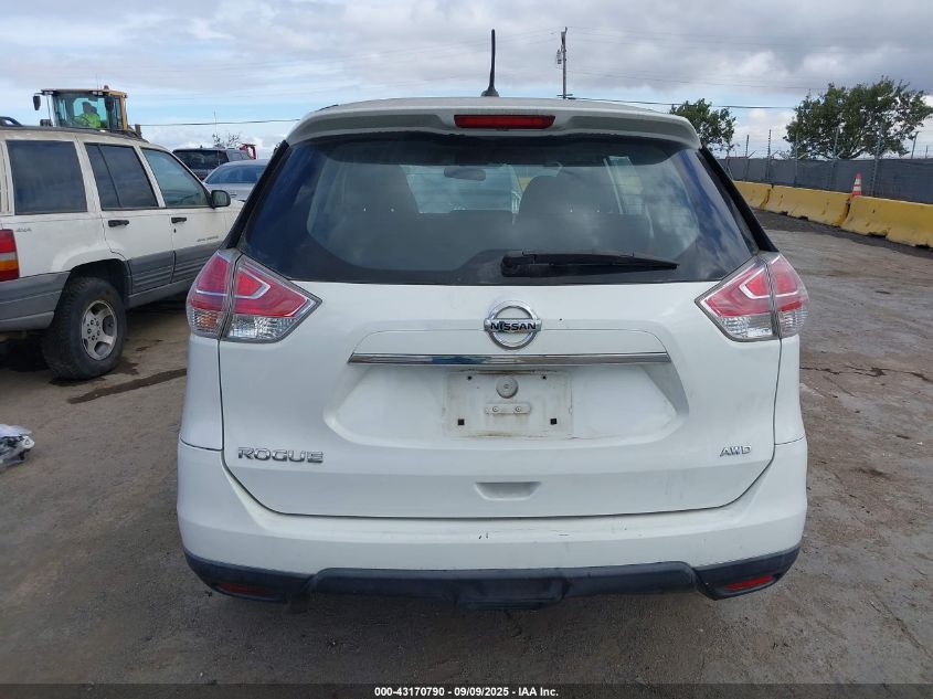 2016 Nissan Rogue S VIN: KNMAT2MV3GP632389 Lot: 43170790