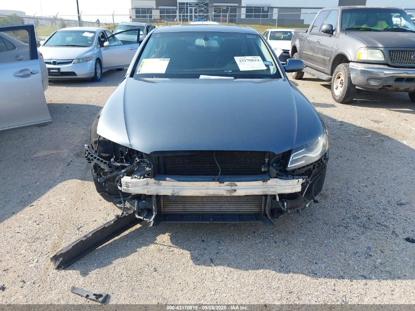 2012 Audi A4 2.0T Premium VIN: WAUAFAFL4CA118056 Lot: 43170819