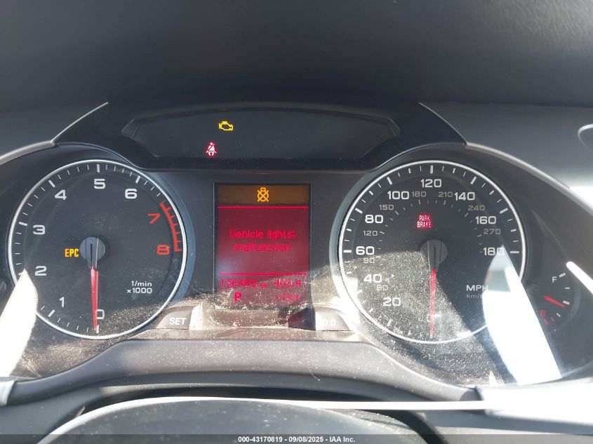 2012 Audi A4 2.0T Premium VIN: WAUAFAFL4CA118056 Lot: 43170819