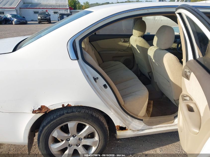 2007 Kia Optima Lx V6 VIN: KNAGE124175103895 Lot: 43170874